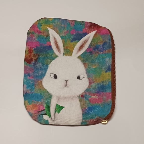 Flat rabbit pouch / bag - Picture 1 of 6